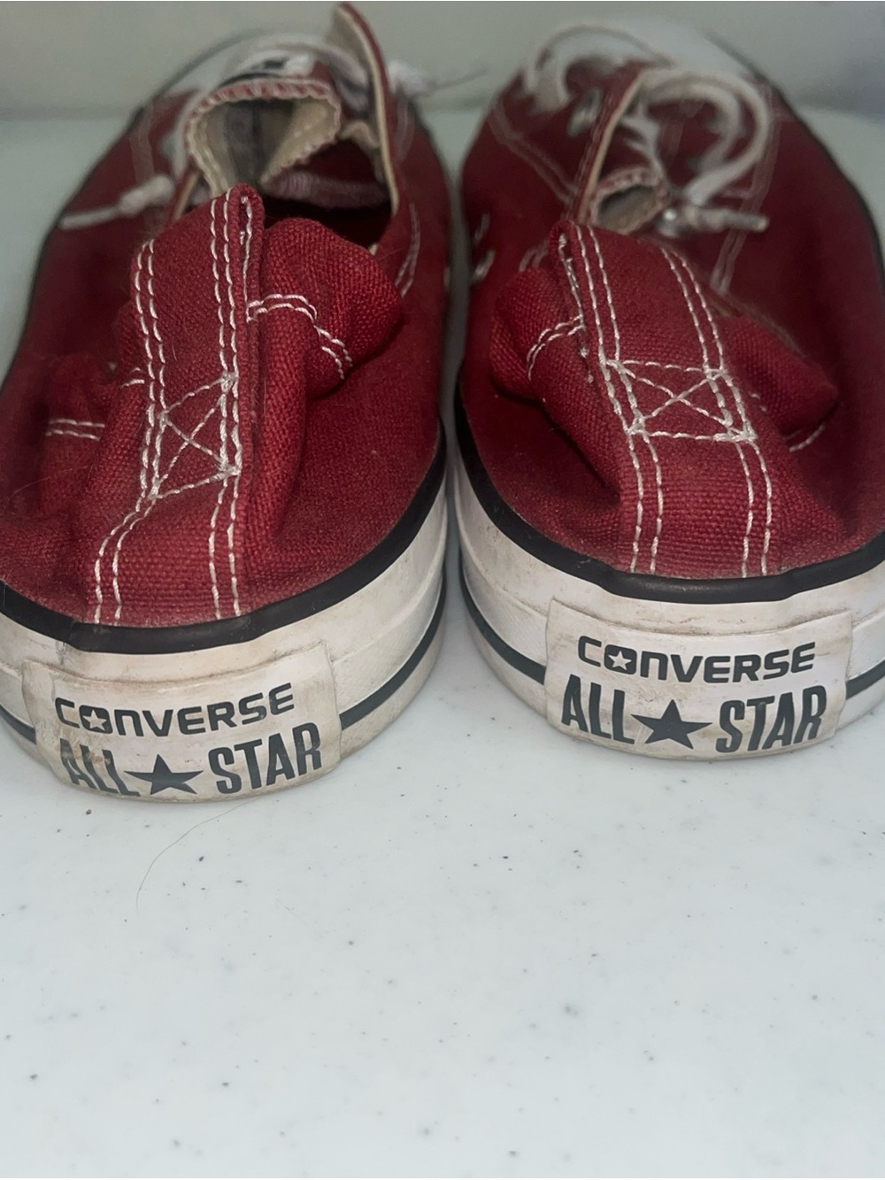 Converse Chuck Taylor All Star Shoreline Slip On Brick Red Black White Womens 10 - Picture 5 of 10